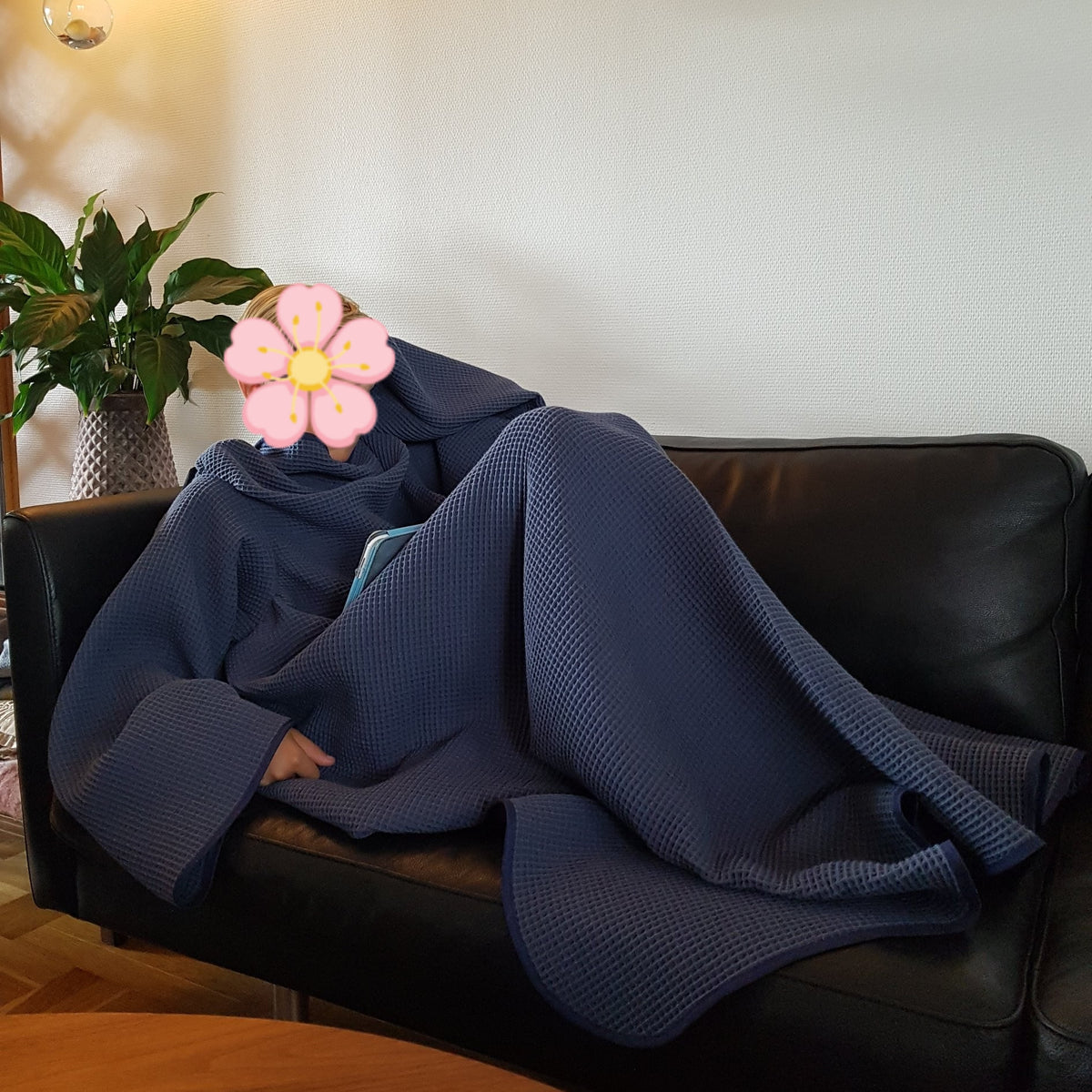 Cozee - Mørkeblå - Tween (W:150 cm x L:150 cm)